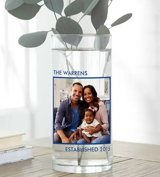 Photo Cylinder Glass Vase